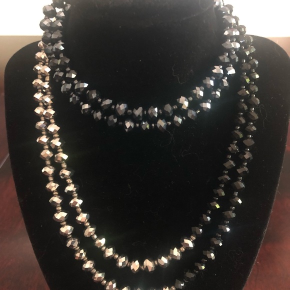 Three-tone Beaded Necklace - Picture 1 of 4